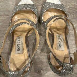 Women’s Silver Jimmy Choo Heels size 37.5